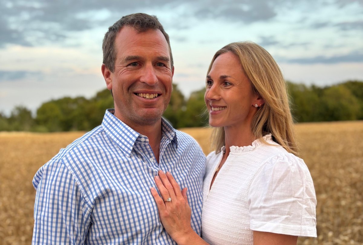 An official photo of Peter Phillips and Harriet Sperling, released along with their engagement announcement on August 1, 2025 (i5 Media/PA Images/Alamy)