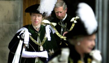 The Princess Royal and the Duke of Rothesay leave St. Giles