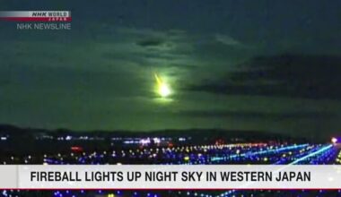 Fireball observed in skies over western Japan
