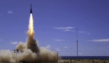 Launch of Aster 30 B1 New Technology (B1NT) surface-to-air missile