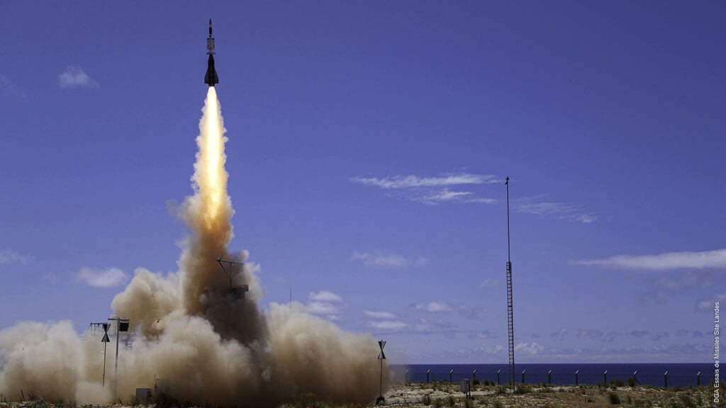 Launch of Aster 30 B1 New Technology (B1NT) surface-to-air missile
