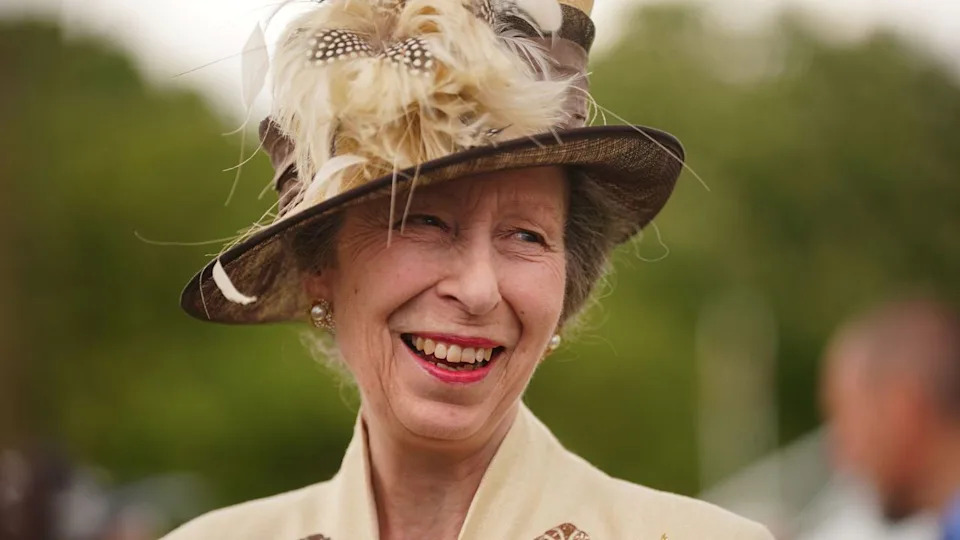  Princess Anne attends the Not Forgotten Association Annual Garden Party at Buckingham Palace on May 17, 2024 . 