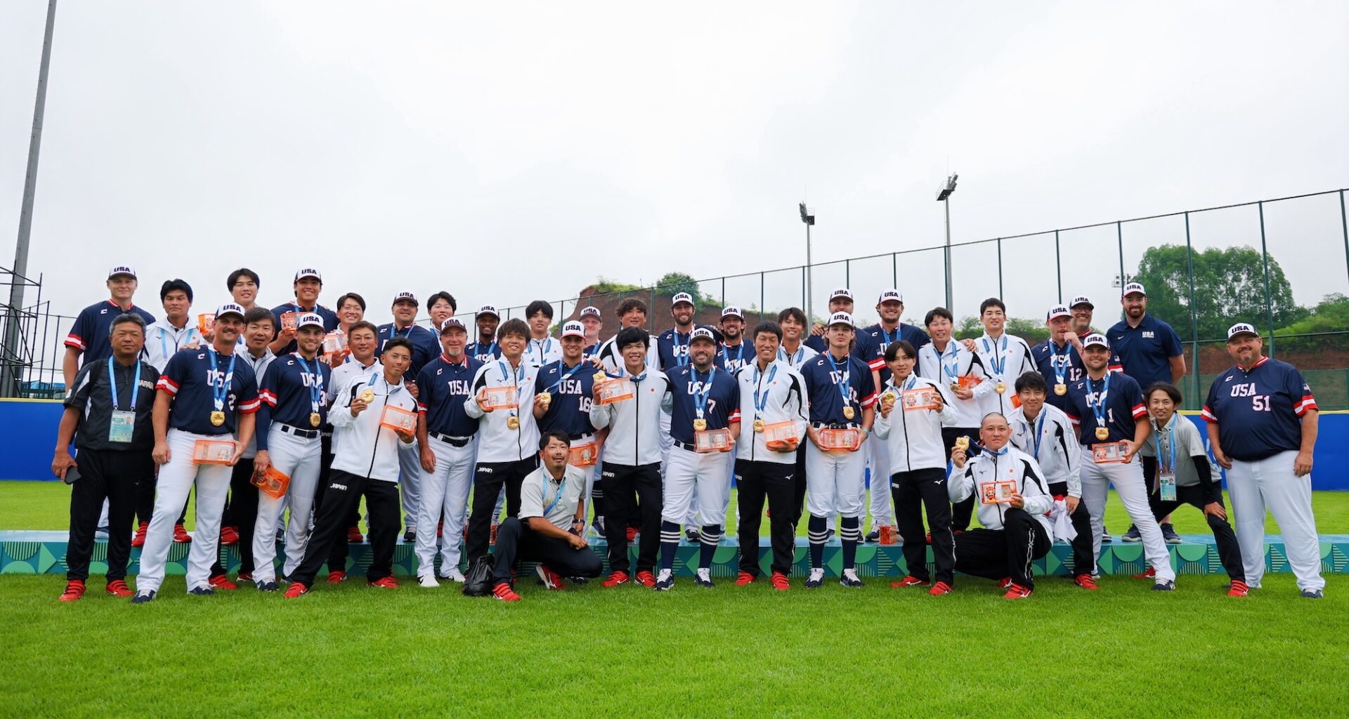 Japan, USA win gold medals; Canada, Venezuela get bronze as The World Games men's softball medal games are rained out
