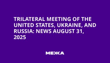 Trilateral meeting of the United States, Ukraine, and Russia: news August 31, 2025 | Ukraine news