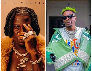 Dancehall musician Stonebwoy (L) has dragged Shatta Wale (R) social media