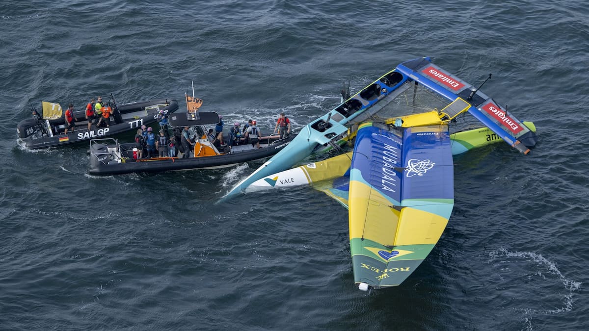 SailGP Germany: Crash rules Brazil out, France boat damaged in unrelated incident