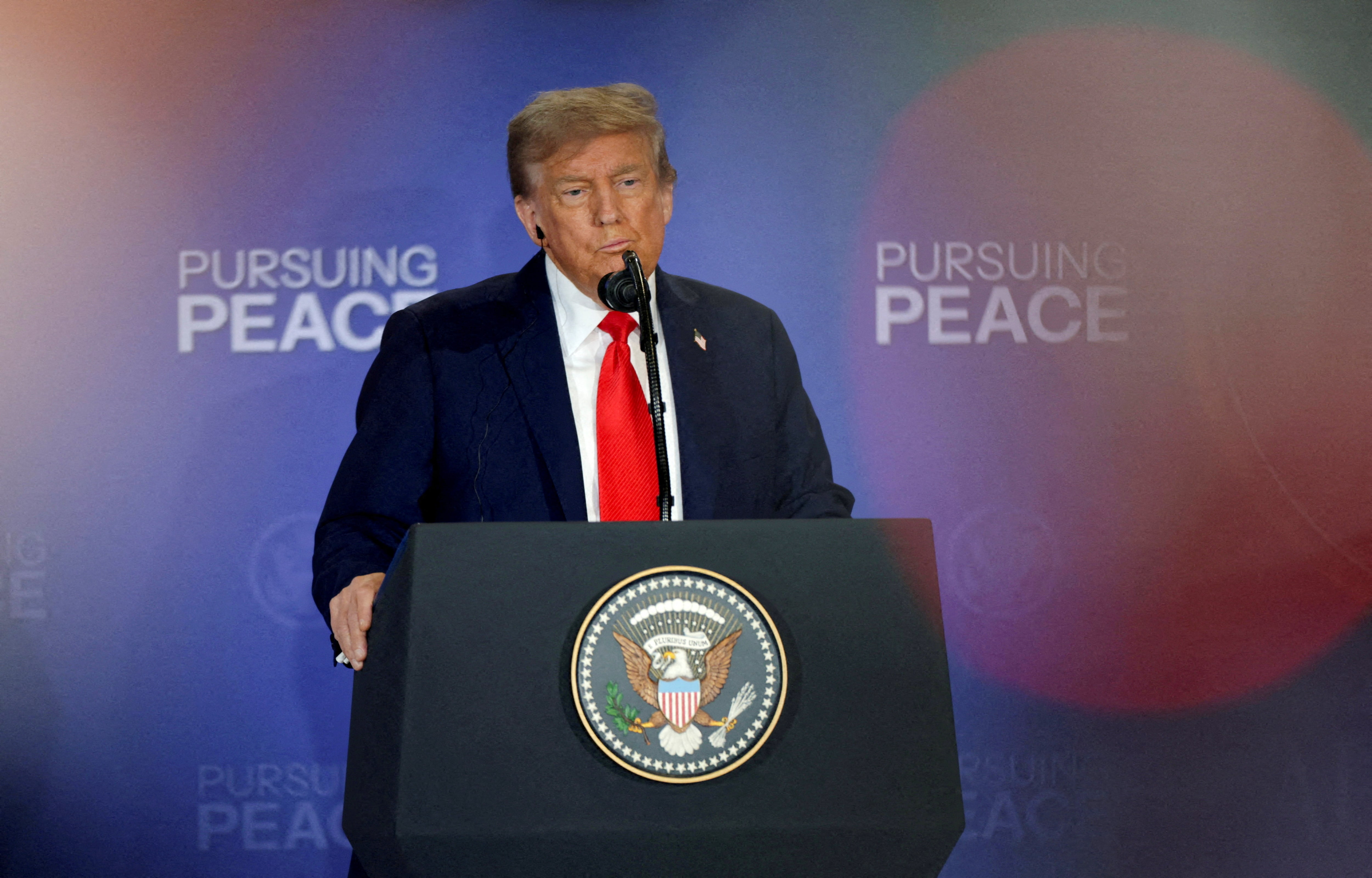 U.S. President Trump meets with Russian President Putin in Alaska