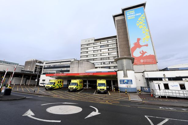 General view of the University Hospital of Wales, based in Heath, Cardiff