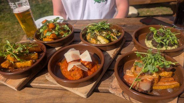 Eastham Ferry Hotel's selection of small plates, demanding the full table