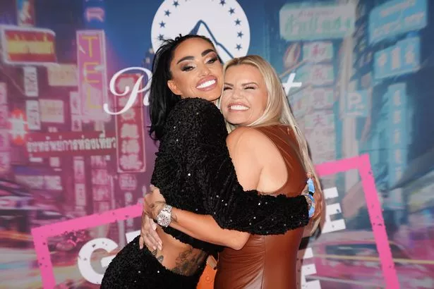 Kerry Katona and Katie Price hugging