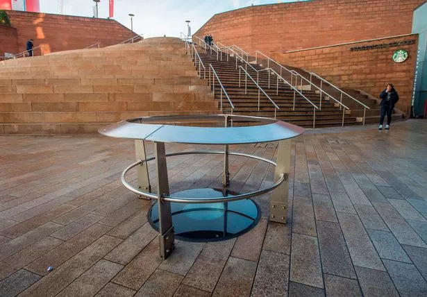 The unassuming window at Liverpool ONE that looks down inside the secret tour of Liverpool's historic Old Dock