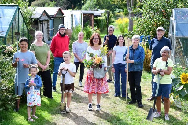 Members of Greenbank Allotment Society including Helen O'Gorman(centre) who has written about it's history
