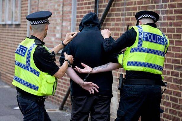 Police Officers Arrest Demonstration