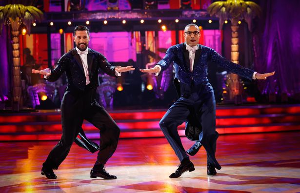 Richie Anderson and Giovanni Pernice on Strictly Come Dancing