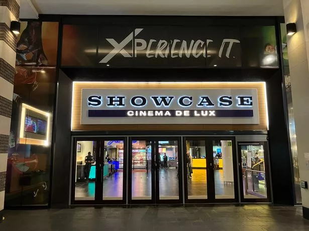 The front of the Showcase Cinema as I went to the final showing of a movie here.