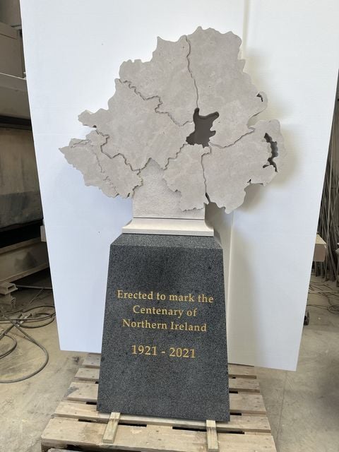 The stone was commissioned to mark NI’s centenary