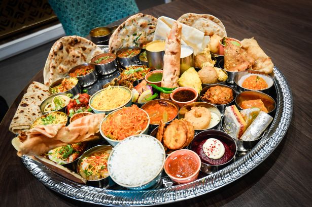 A selection of dishes at Indian vegetarian restaurant Lily's in Ashton