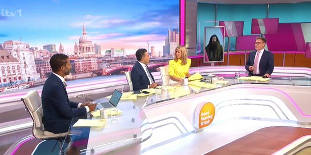 Sean Fletcher, Adil Ray, Kate Garraway and Richard Arnold in Good Morning Britain studio