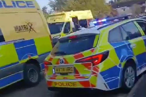 Police at the scene in Stockbridge Village