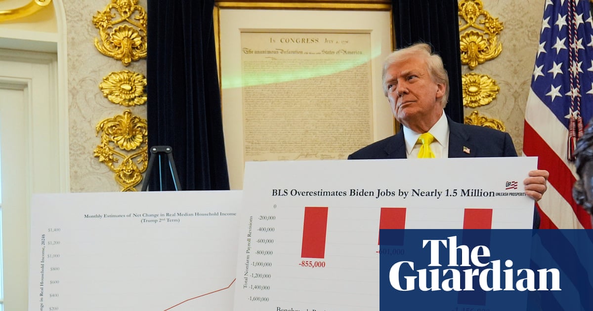 Trump firing labor statistics head won’t achieve his agenda, says former chief | US news