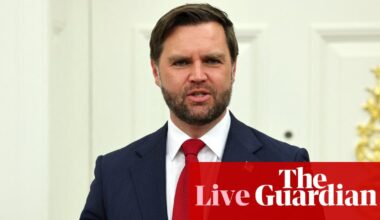 JD Vance visits Indiana to discuss redistricting amid Trump pressure on GOP states – US politics live | Trump administration