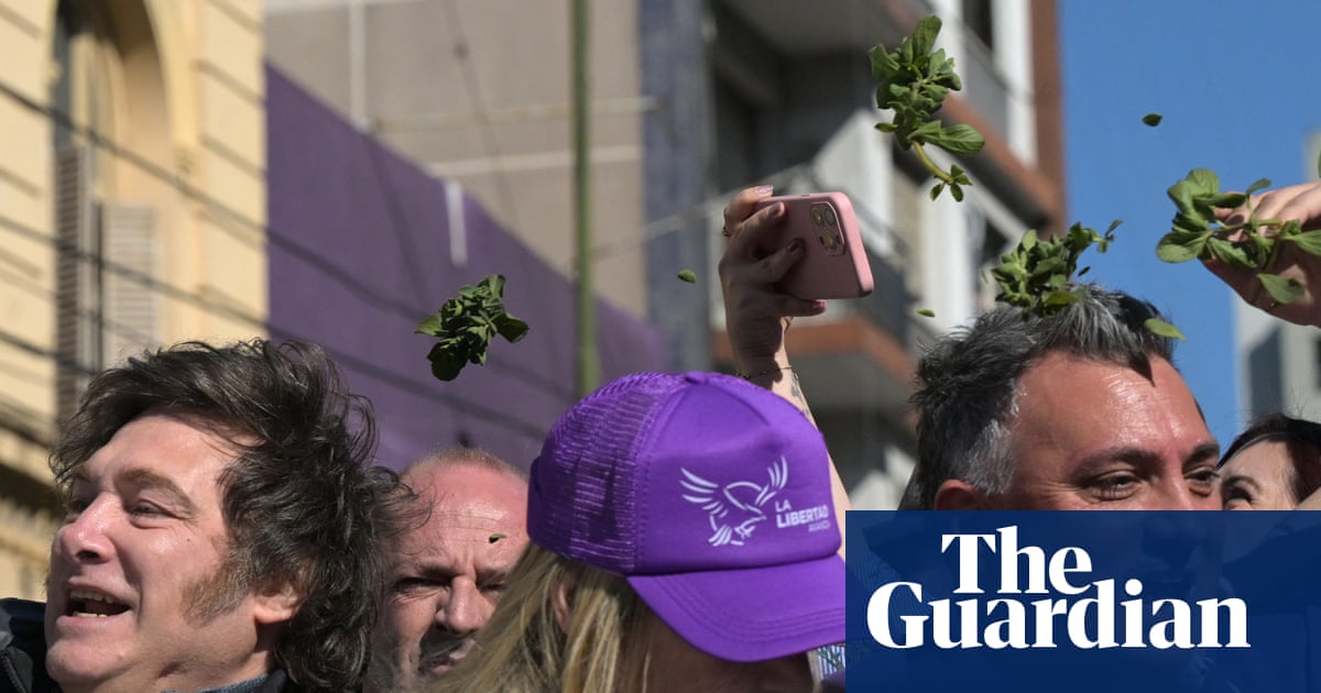 Argentina’s president Milei pelted with rocks on campaign trail amid corruption scandal linked to sister | Argentina