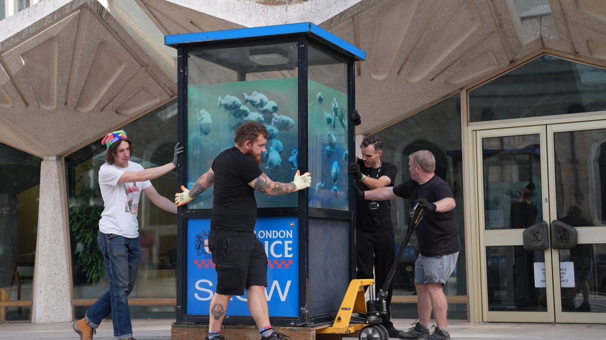 London Museum secures Banksy’s iconic 'Piranhas' for new home