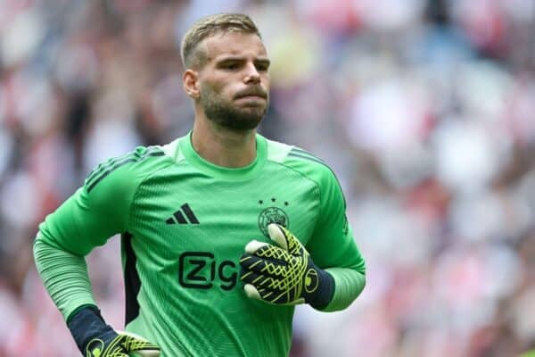 3CACE10 AMSTERDAM - Ajax goalkeeper Vitezslav Jaros during the practice match between Ajax Amsterdam and AS Monaco at the Johan Cruijff ArenA on Aug. 3, 2025 in Amsterdam, Netherlands. ANP | Hollandse Hoogte | GERRIT VAN KEULEN