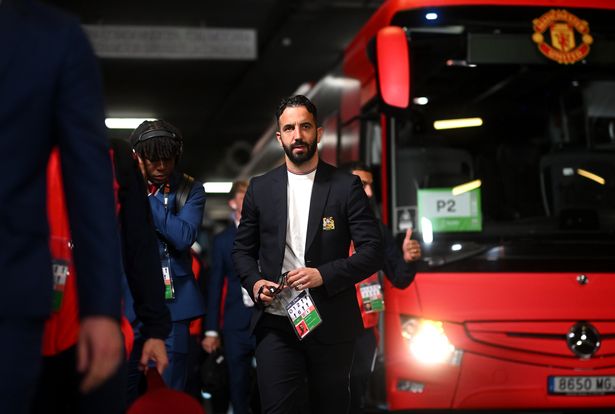 Ruben Amorim coming off the Manchester United bus