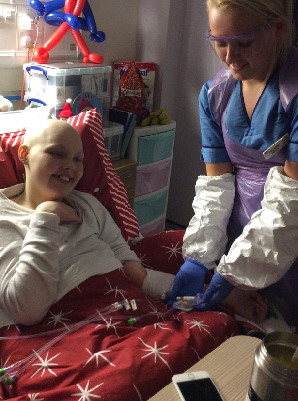 Molly in hospital