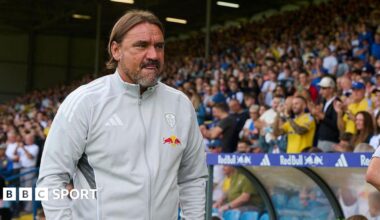 Daniel Farke looks on prior the pre-season friendly match between Leeds United and Villarrea