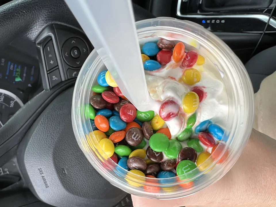 Close-up of a McDonald's McFlurry dessert, Lafayette, California, June 3, 2022. (Photo by Smith Collection/Gado/Getty Images)