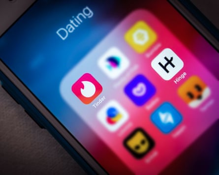 Dating apps on a phone screen