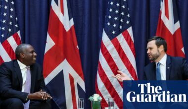 David Lammy and JD Vance bonded over ‘dysfunctional’ childhoods – and a Diet Coke | David Lammy