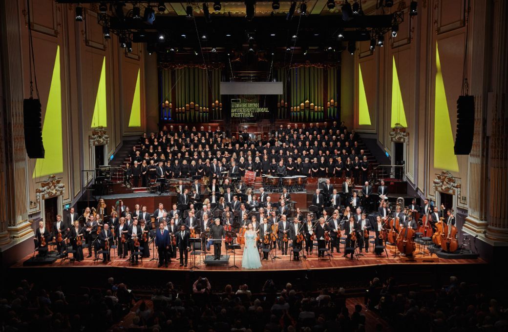 Sir Antonio Pappano, Edinburgh Festival Chorus and the London Symphony Orchestra &copy; Andrew Perry