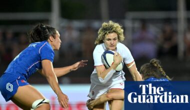Lark Atkin-Davies doubles up in Red Roses’ power-packed win over France | Women's rugby union