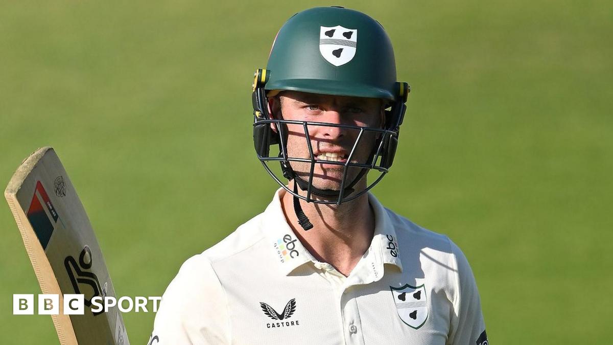 Jake Libby celebrates scoring century