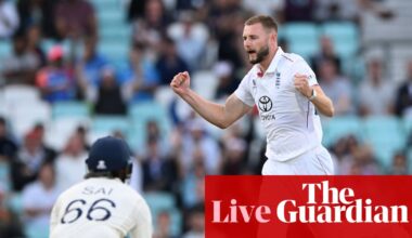 England v India: fifth men’s cricket Test, day two – live reaction | England v India 2025