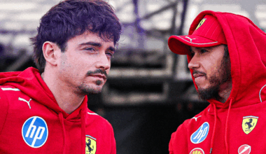 Leclerc, Hamilton, socials