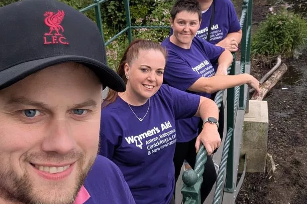 Steve Caldwell is taking on 100 walks in support of Women’s Aid 