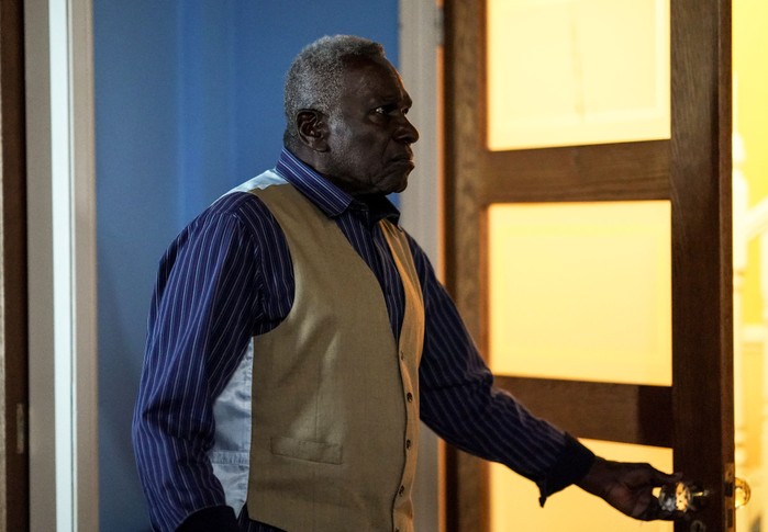 Patrick looking panicked in EastEnders
