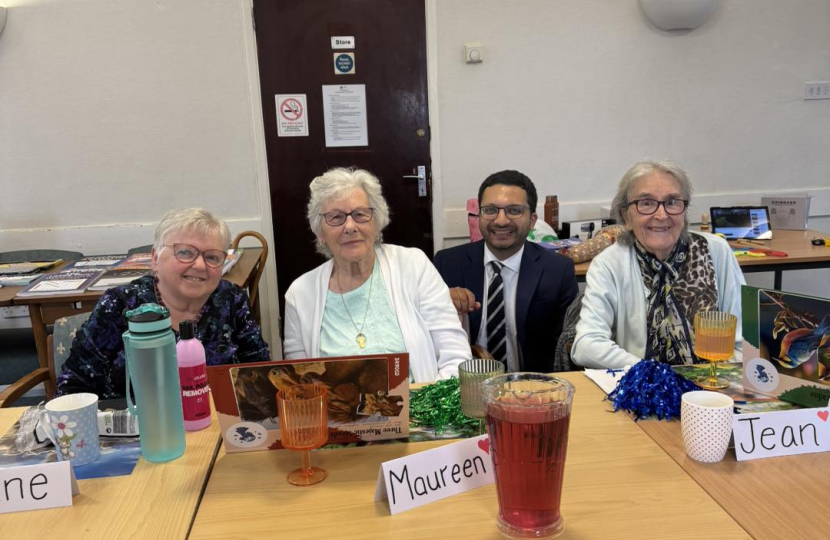 MP Saqib Bhatti Visits TLC Solihull to Commend Work Supporting Dementia Patients and Older Residents