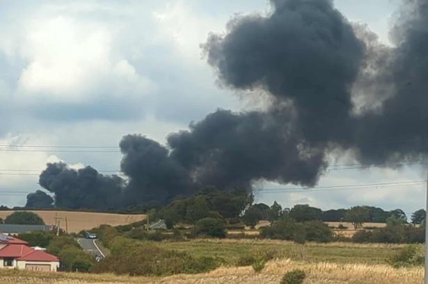 Firefighters are battling to bring the blaze under control. 