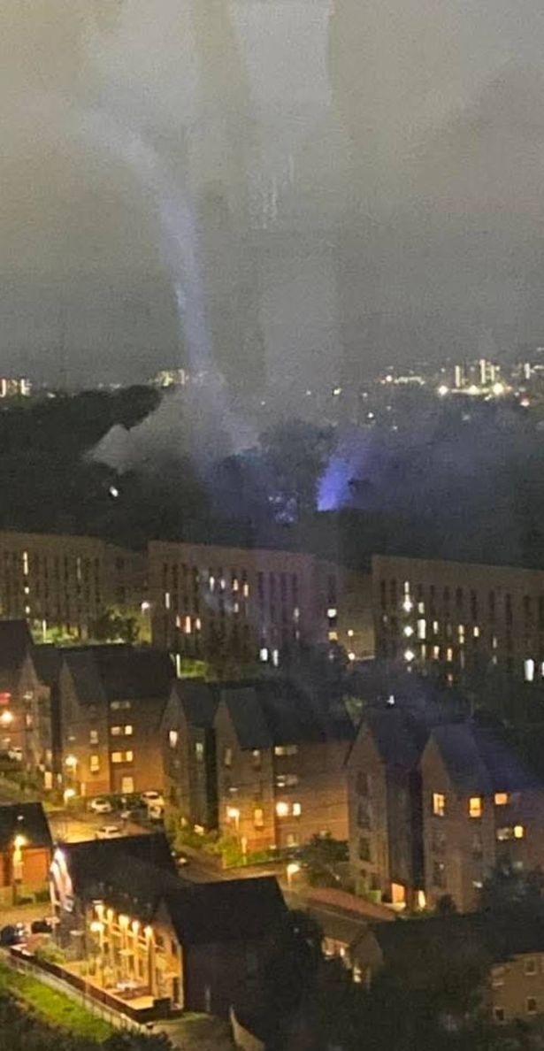 Firefighters returned to the scene this morning