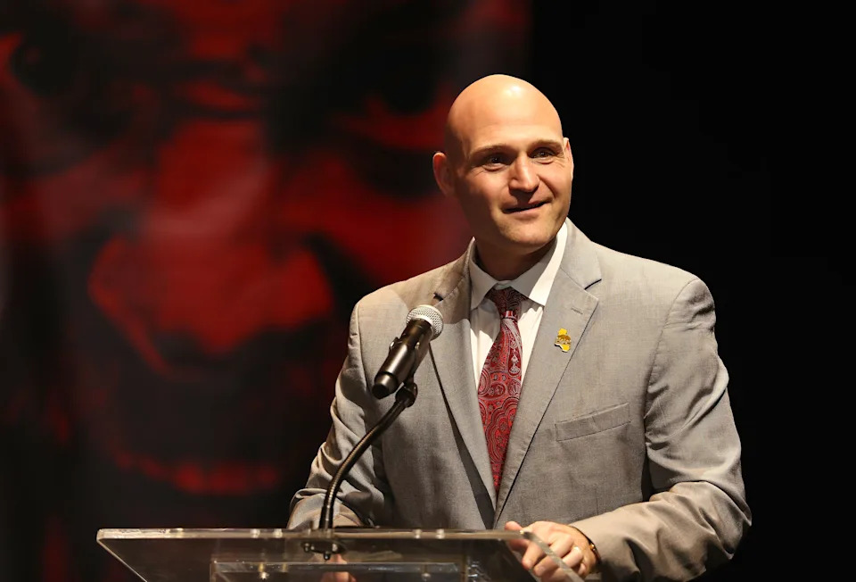 LOS ANGELES, CA - OCTOBER 03:  Andy Foster of the California Athletic Commission speaks onstage during the press conference at The Novo by Microsoft to promote the upcoming December 1, 2018 fight between  Deontay Wilder and Tyson Fury in Los Angeles on October 3, 2018 in Los Angeles, California.  (Photo by Victor Decolongon/Getty Images)