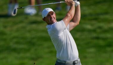 Watch: Rory McIlroy takes advantage of freak ricochet to keep Scheffler in sights in Atlanta