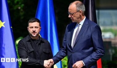 Zelensky lands in Berlin for calls with European leaders and Trump ahead of US-Russia summit - live updates