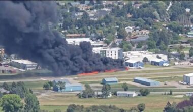 Montana plane crash LIVE: Huge fireball burns at Kalispell Airport | World | News