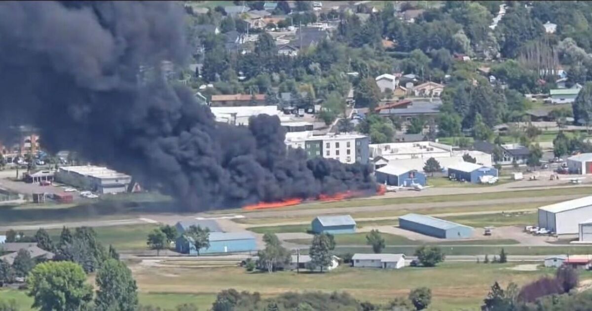 Montana plane crash LIVE: Huge fireball burns at Kalispell Airport | World | News