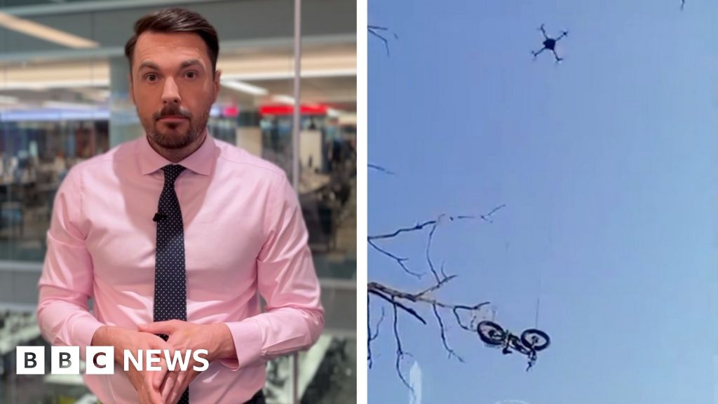 Wounded soldier escapes battlefield using e-bike delivered by drone